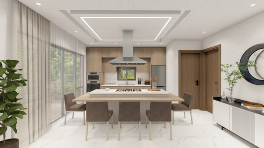 Escena Gama-Alta de Rendering 3D Interior