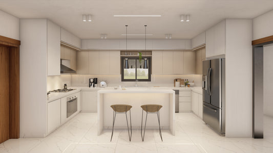 Renderizado 3D Interior de Lavado/Laundry
