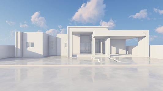 Escena Conceptual de Rendering 3D Exterior