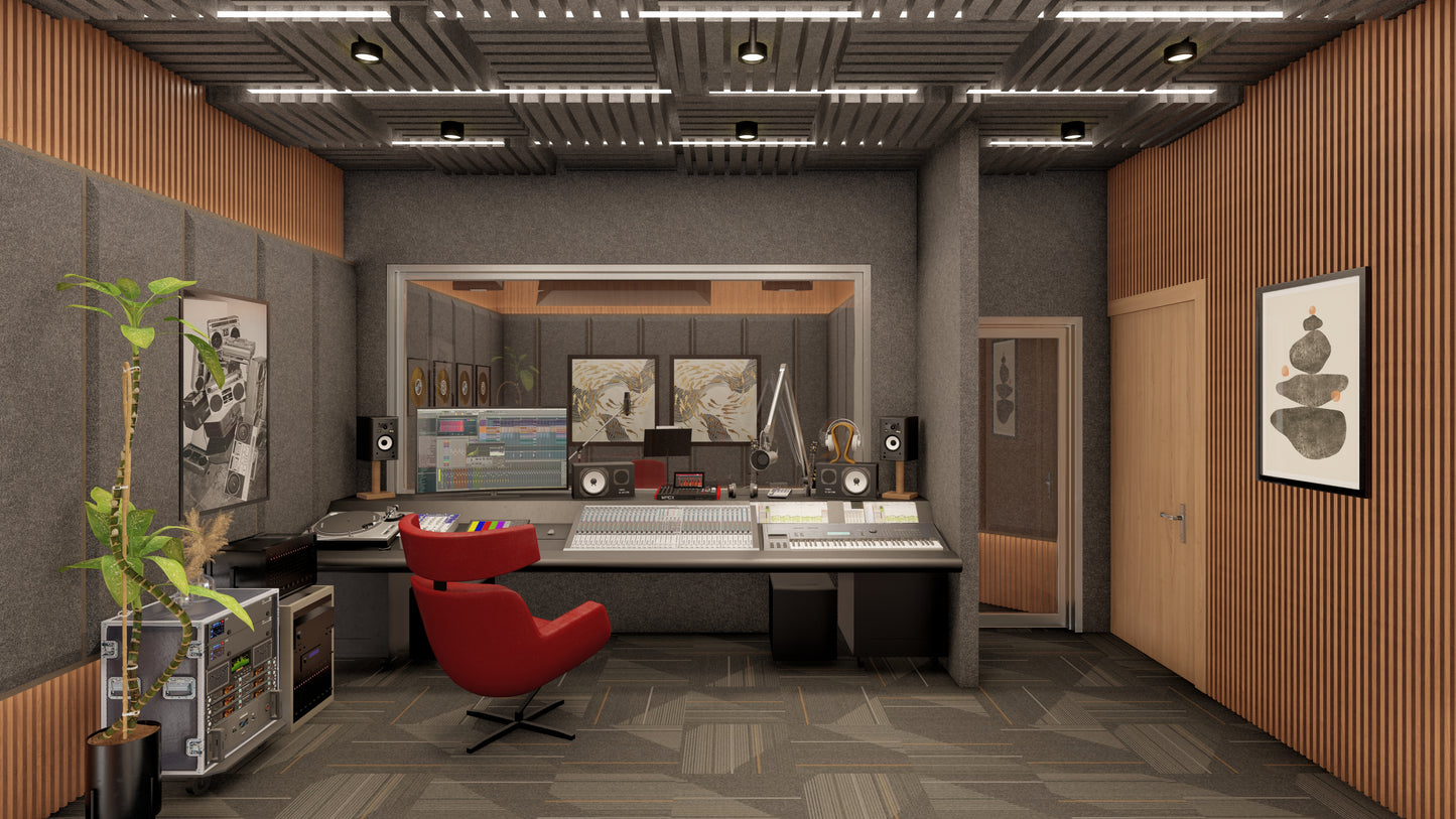 Escena de Rendering 3D Interior