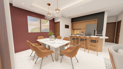 Escena Estándar de Rendering 3D Interior