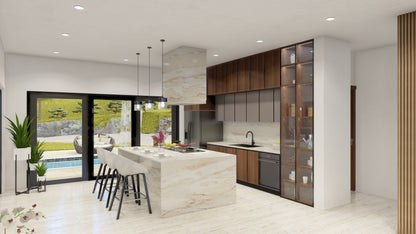 Escena Estándar de Rendering 3D Interior