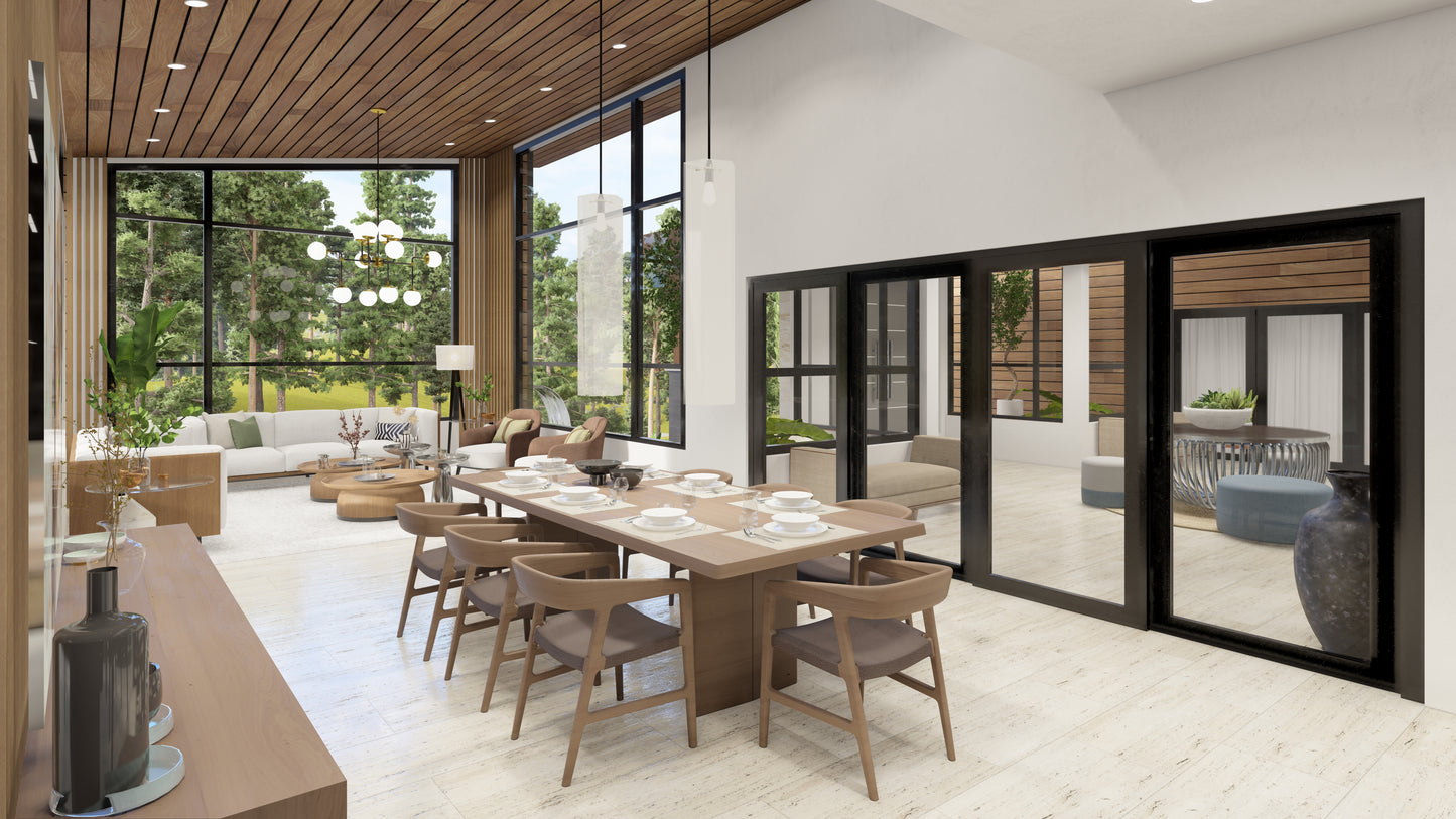 Escena Estándar de Rendering 3D Interior