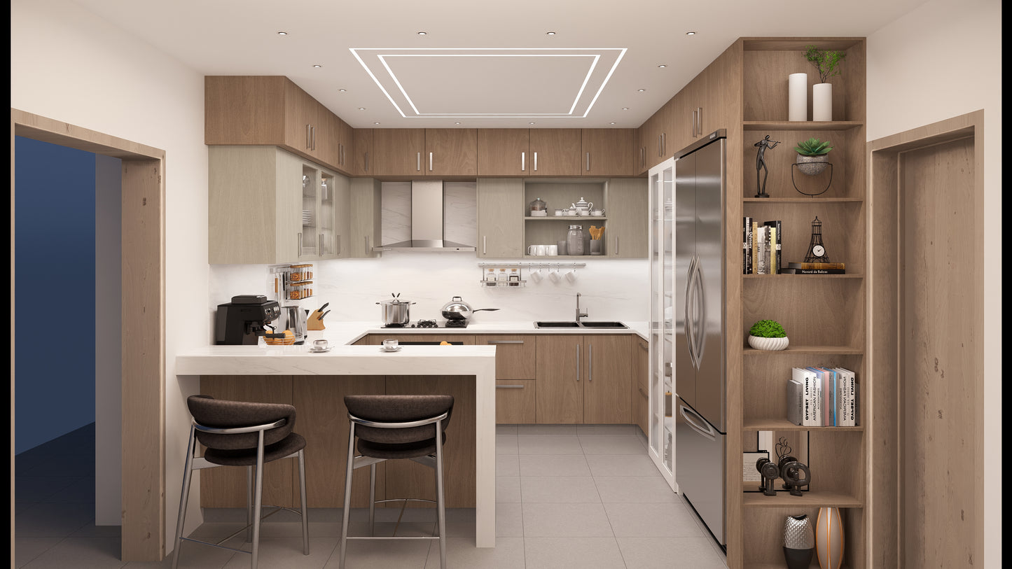 Escena de Rendering 3D Interior