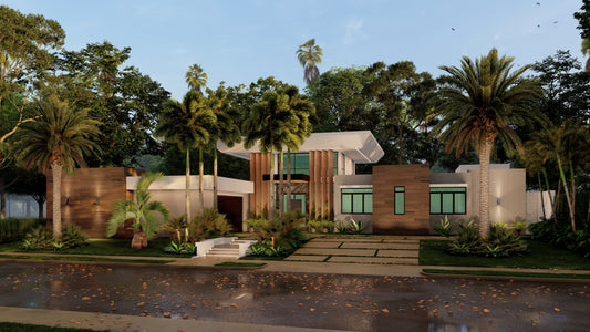 Diseño 3D de Patio/Jardinería