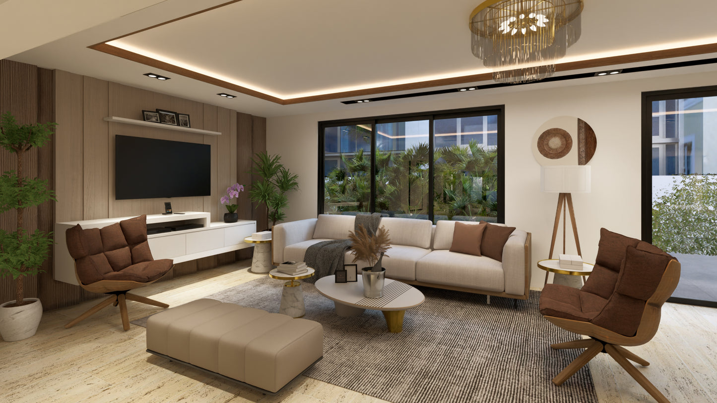Escena Estándar de Rendering 3D Interior