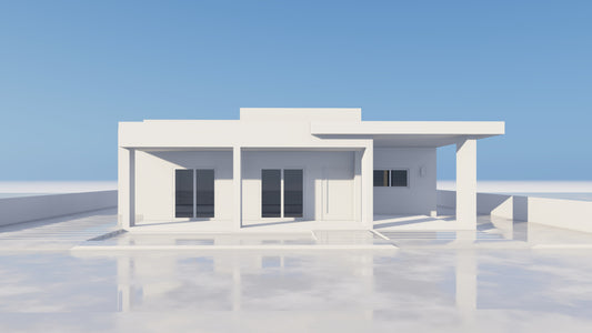 Escena Conceptual de Rendering 3D Exterior