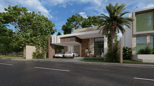 Escena Estándar de Rendering 3D Exterior
